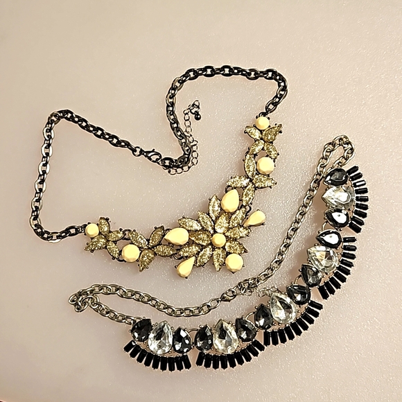 Lot of 7 statement necklaces crystals beads rhinestones all wearable bag#4 - Picture 8 of 13